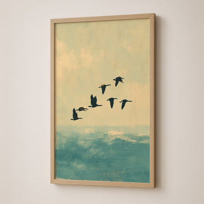 Geese in Flight