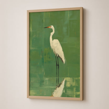 Egret in Sage