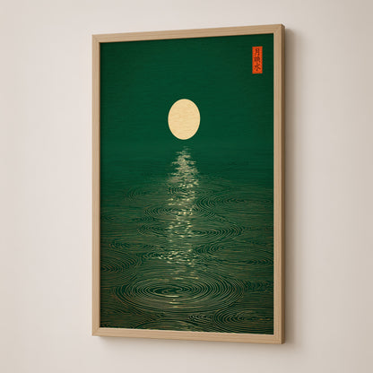 Emerald Moon Reflections