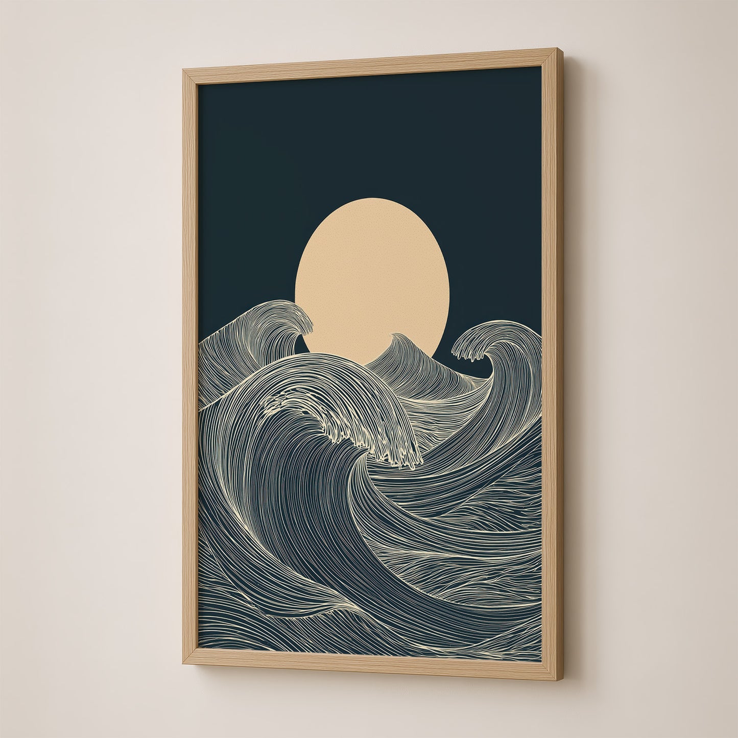 Moon and Waves