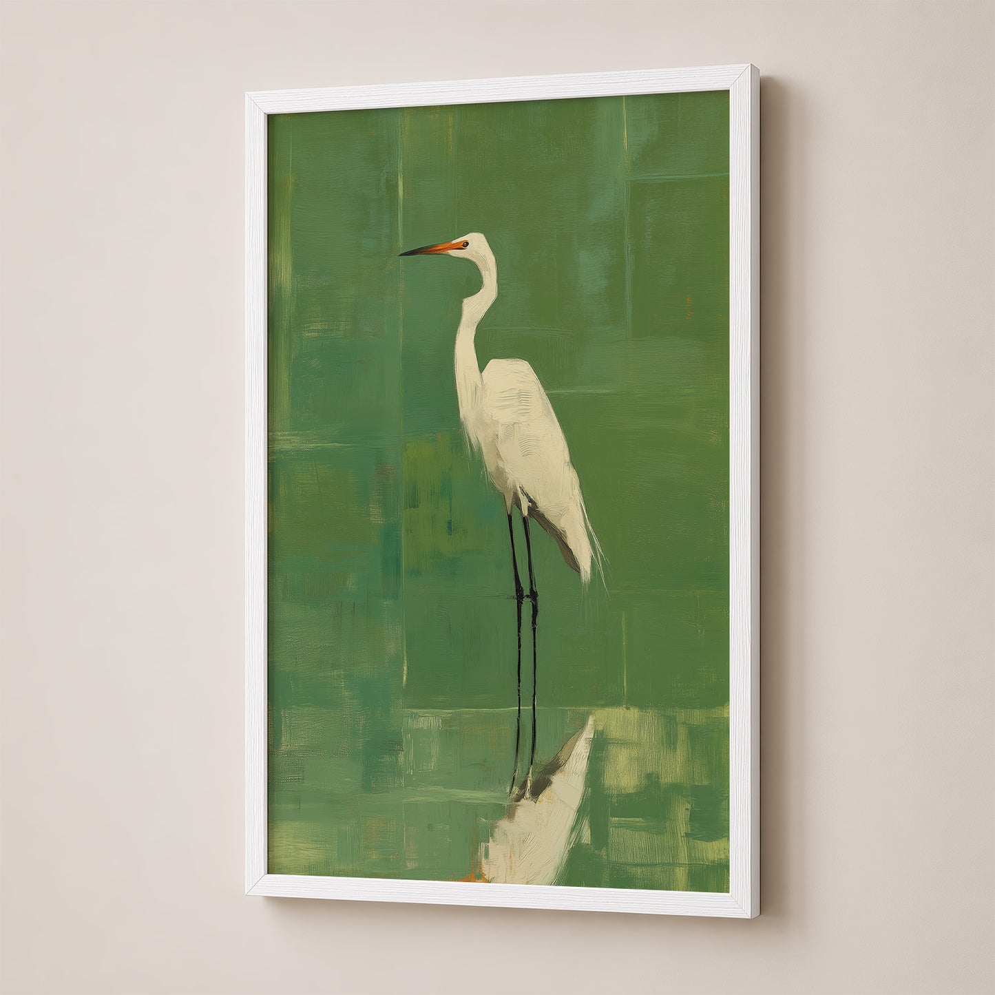 Egret in Sage