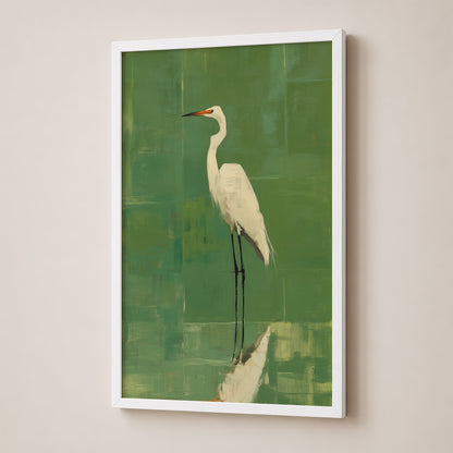 Egret in Sage