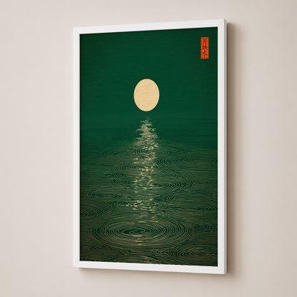 Emerald Moon Reflections