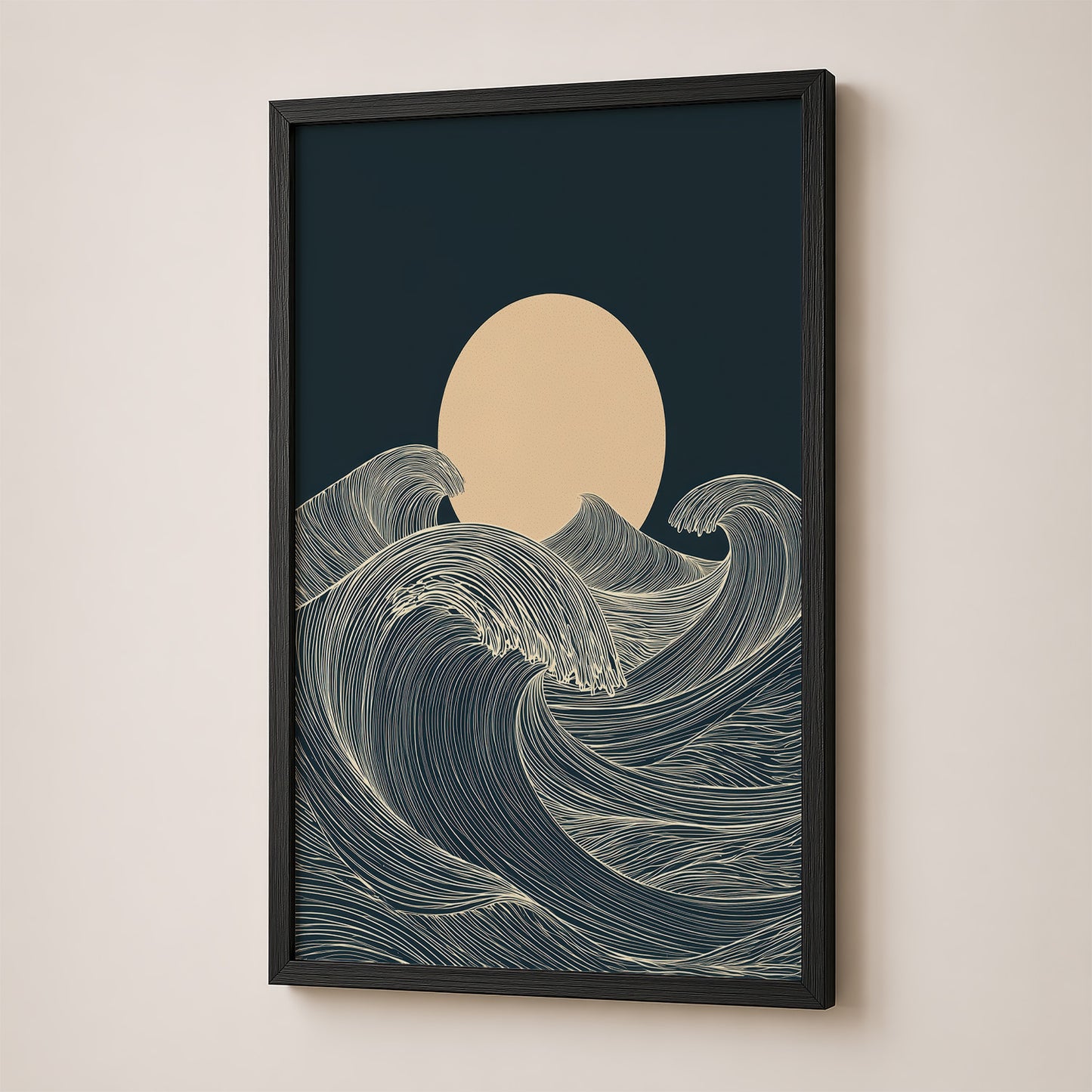Moon and Waves