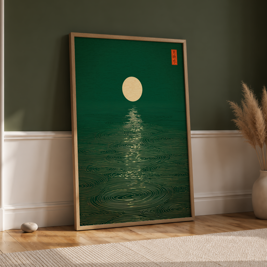 Emerald Moon Reflections