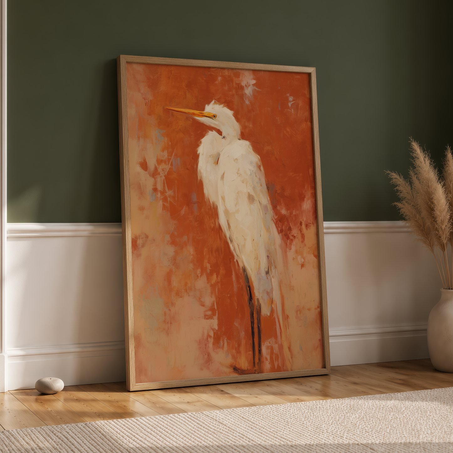 Egret in Amber