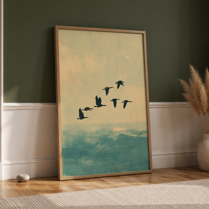 Geese in Flight