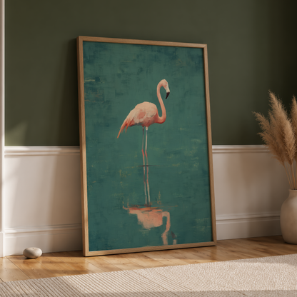 Flamingo Reflection
