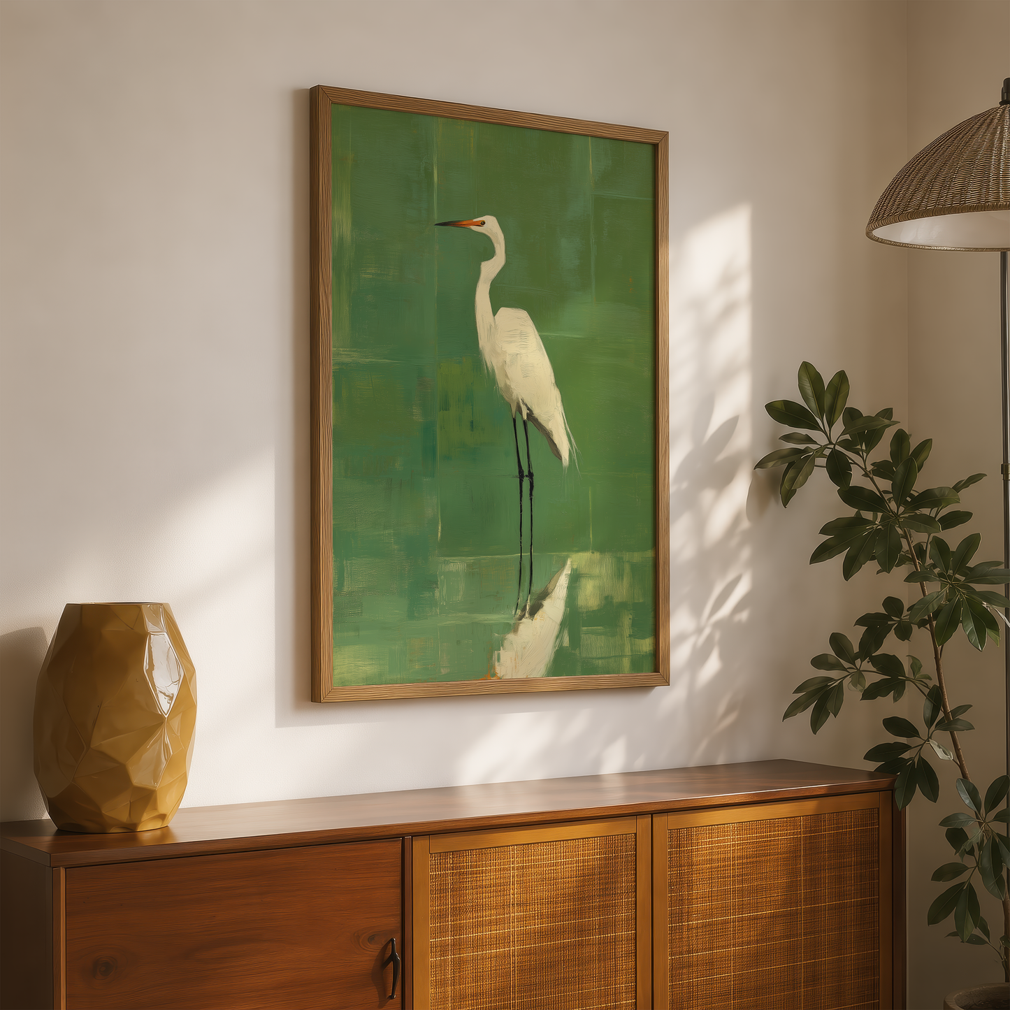 Egret in Sage