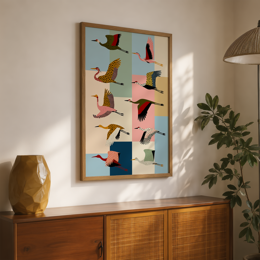 Cranes in Color