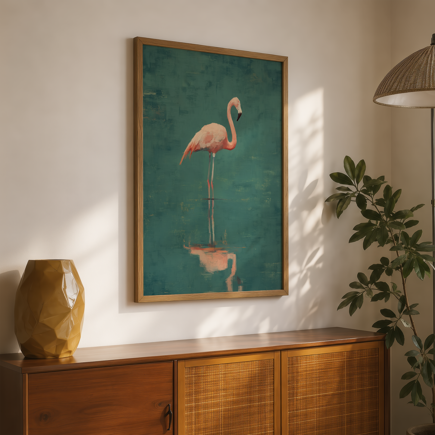 Flamingo Reflection
