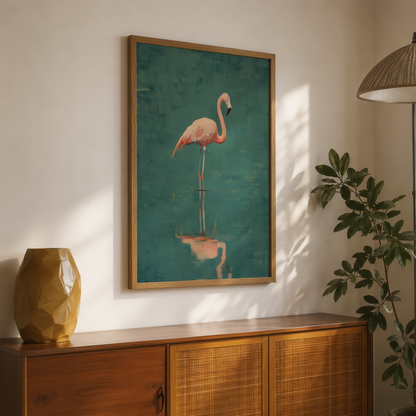 Flamingo Reflection