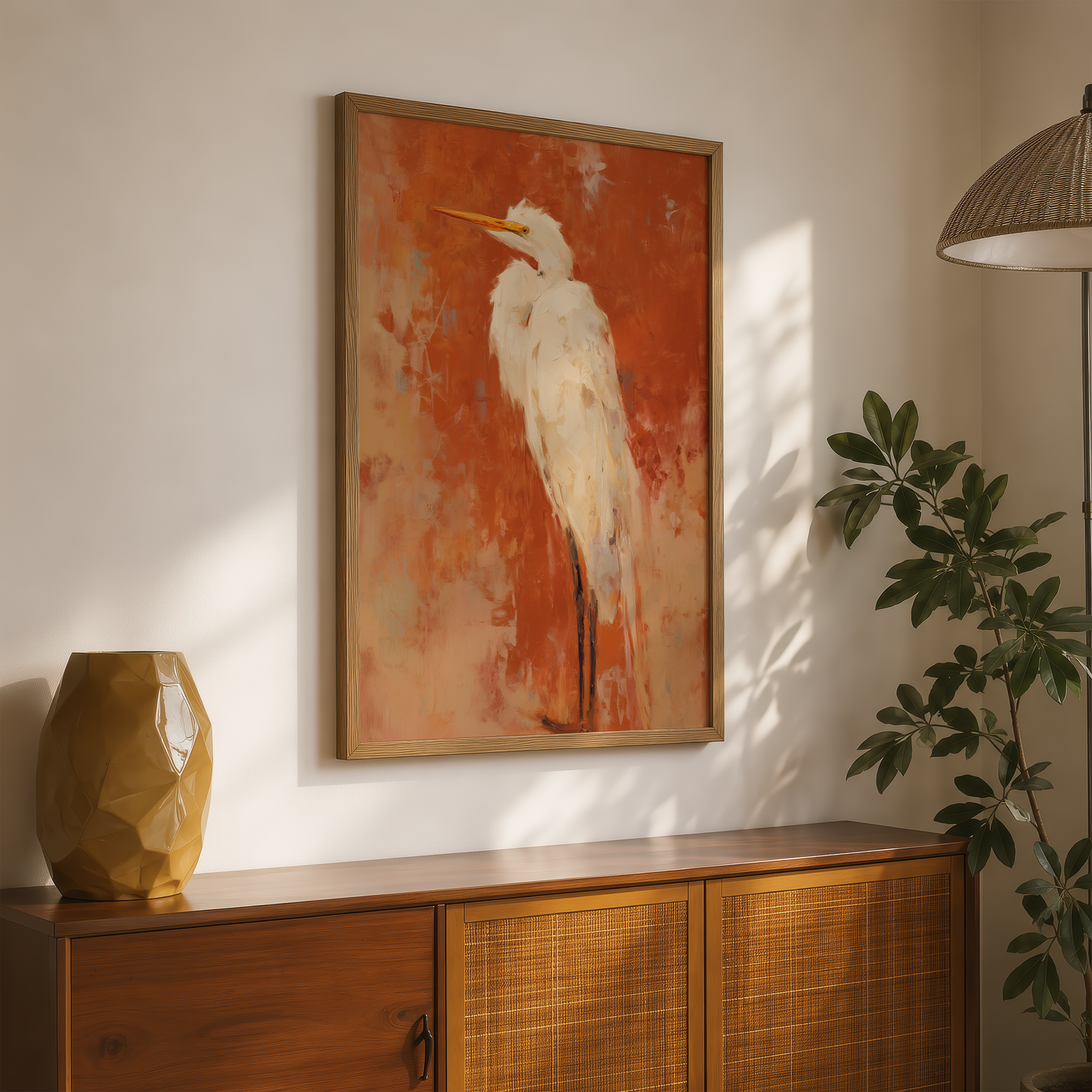 Egret in Amber
