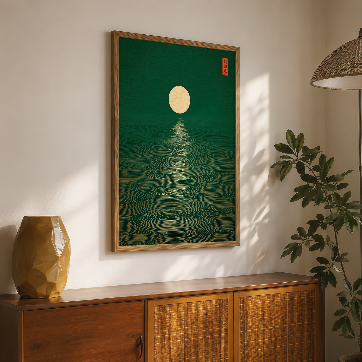 Emerald Moon Reflections