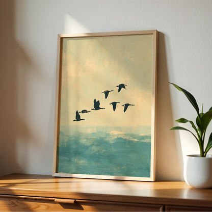 Geese in Flight
