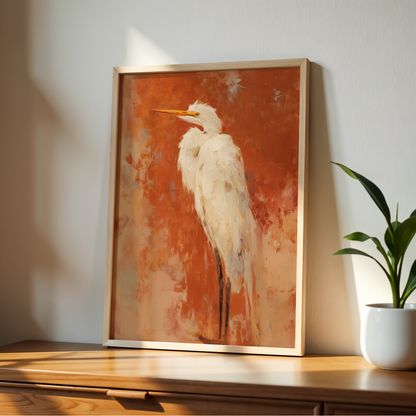 Egret in Amber