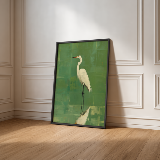 Egret in Sage