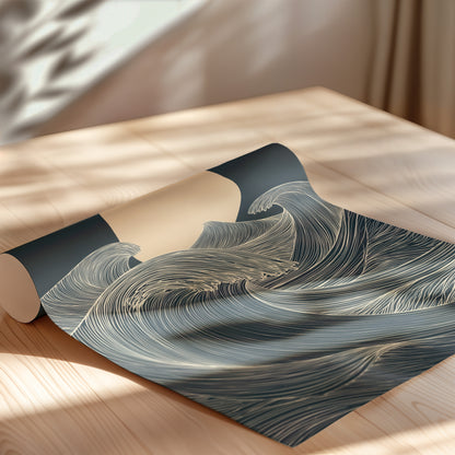 Moon and Waves